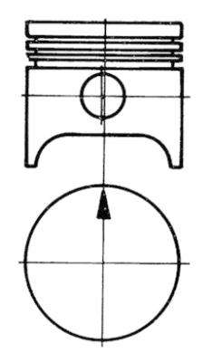 KOLBENSCHMIDT 97538610 Piston for CHEVROLET