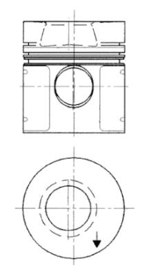 KOLBENSCHMIDT 91551610 Pistone