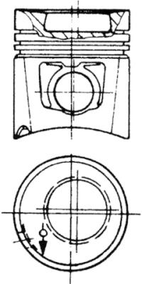 KOLBENSCHMIDT 91597600 Pistone