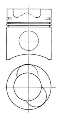 KOLBENSCHMIDT 91681700 Piston for RENAULT TRUCKS