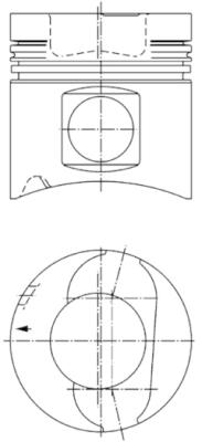 KOLBENSCHMIDT 92052700 Pistone