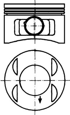 KOLBENSCHMIDT 92221600 Pistone