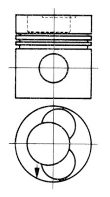 KOLBENSCHMIDT 92581600 Pistone