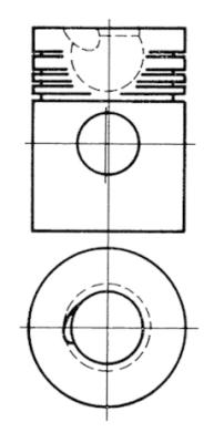 KOLBENSCHMIDT 92767600 Pistone