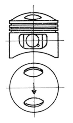 KOLBENSCHMIDT 93014700 Πιστόνι
