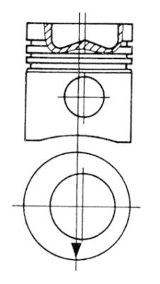 KOLBENSCHMIDT 93445700 Pistone