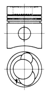 KOLBENSCHMIDT 93508600 Pistone