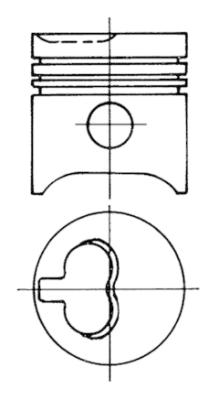 KOLBENSCHMIDT 93625600 Piston for ARO DAF FORD LDV PEUGEOT SSANGYONG