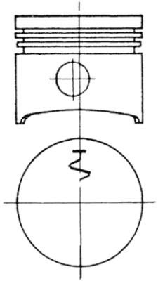 KOLBENSCHMIDT 93696600 Pistone