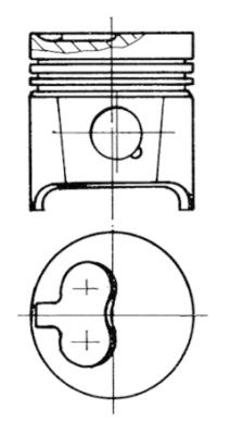 KOLBENSCHMIDT 93784730 Pistone