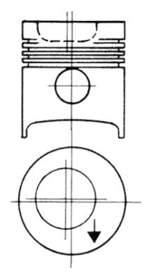 KOLBENSCHMIDT 93858600 Pistone