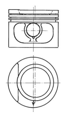 KOLBENSCHMIDT 93876620 Pistone