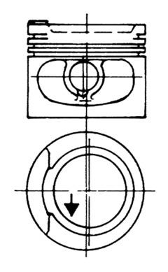 KOLBENSCHMIDT 93928630 Pistone