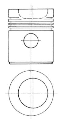 KOLBENSCHMIDT 93961700 Pistone