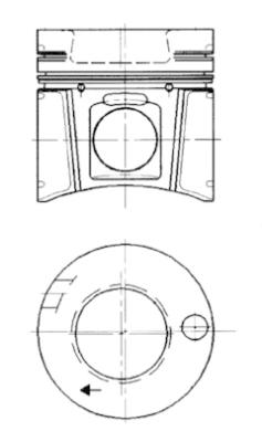 KOLBENSCHMIDT 94331700 Pistone