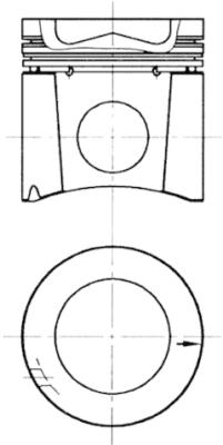 KOLBENSCHMIDT 94345600 Pistone