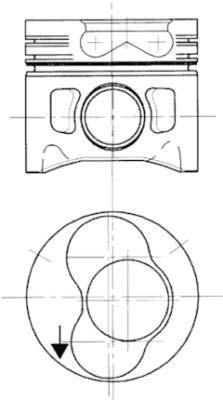 KOLBENSCHMIDT 99742720 Pistone