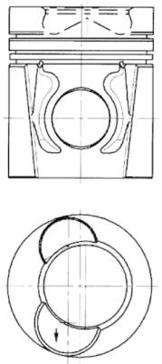 KOLBENSCHMIDT 94445600 Piston for DAF