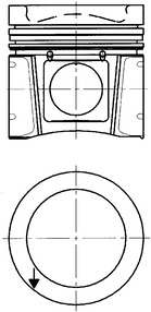 KOLBENSCHMIDT 40332600 Pistone