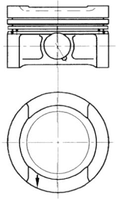 KOLBENSCHMIDT 94503700 Pistone