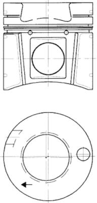 KOLBENSCHMIDT 94512600 Piston for MERCEDES-BENZ SETRA