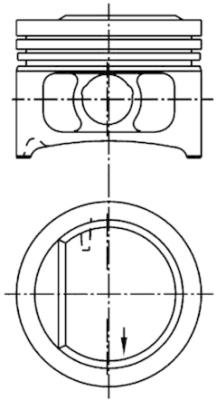 KOLBENSCHMIDT 94916600 Pistone