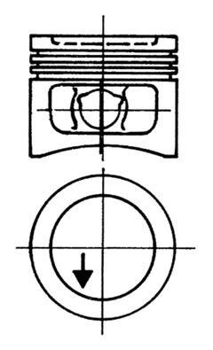 KOLBENSCHMIDT 97199620 Πιστόνι for CHEVROLET