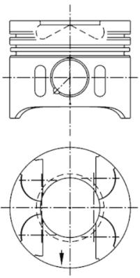 KOLBENSCHMIDT 97482600 Pistone