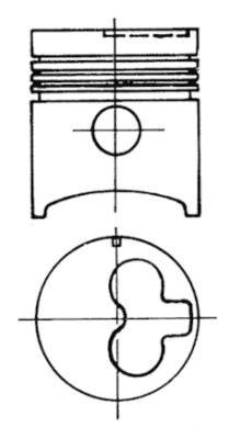 KOLBENSCHMIDT 97501615 Piston for CHEVROLET