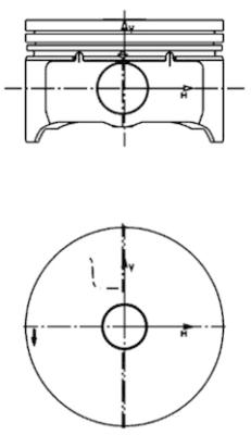 KOLBENSCHMIDT 99456600 Piston for FORD