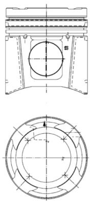 KOLBENSCHMIDT 99703600 Pistone