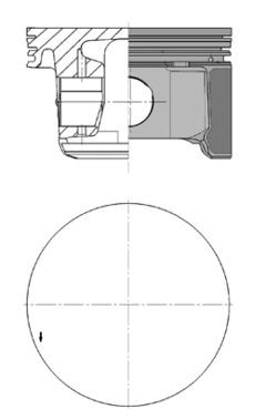 KOLBENSCHMIDT 99698600 Pistone