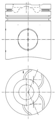 KOLBENSCHMIDT 99750600 Pistone