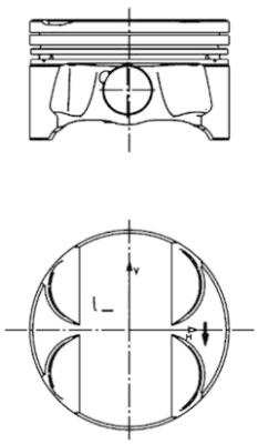 KOLBENSCHMIDT 40395600 Pistone