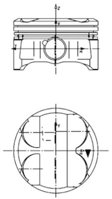 KOLBENSCHMIDT 40086610 Pistone