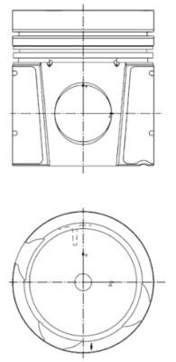 KOLBENSCHMIDT 40550600 Pistone-Pistone-Ricambi Euro