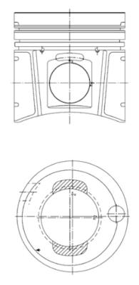 KOLBENSCHMIDT 99973600 Piston for MERCEDES-BENZ SETRA