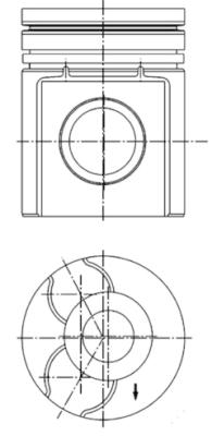 KOLBENSCHMIDT 40255600 Pistone