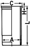 KOLBENSCHMIDT 89729810 Cylinder Liner