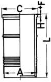 KOLBENSCHMIDT 89737110 Cylinder Liner
