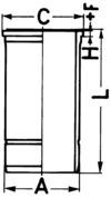 KOLBENSCHMIDT 89897110 Cylinder Liner