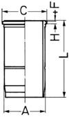 KOLBENSCHMIDT 89366110 Cylinder Liner for SCANIA