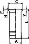 KOLBENSCHMIDT 89439110 Cylinder Liner for NEOPLAN SCANIA