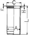 KOLBENSCHMIDT 88602110 Cylinder Liner