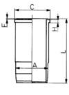 KOLBENSCHMIDT 89588110 Χιτώνιο κυλίνδρου for RENAULT TRUCKS