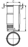 KOLBENSCHMIDT 89464110 Cylinder Liner for MACK RENAULT TRUCKS