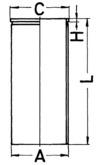 KOLBENSCHMIDT 88750190 Cylinder Liner for BHARATBENZ BREDAMENARINIBUS MERCEDES-BENZ