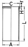 KOLBENSCHMIDT 89022190 Cylinder Liner