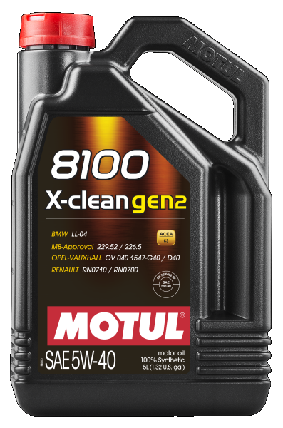 MOTUL 109762 8100 X-CLEAN GEN2 5W-40 Motoröl