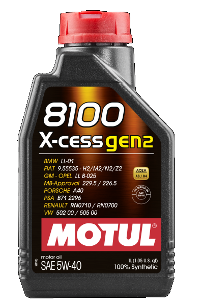 MOTUL 109774 8100 X-CESS GEN2 5W-40 Motoröl
